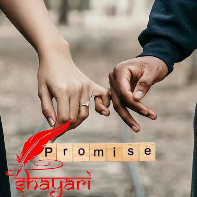 Promise day shayari image in hindi